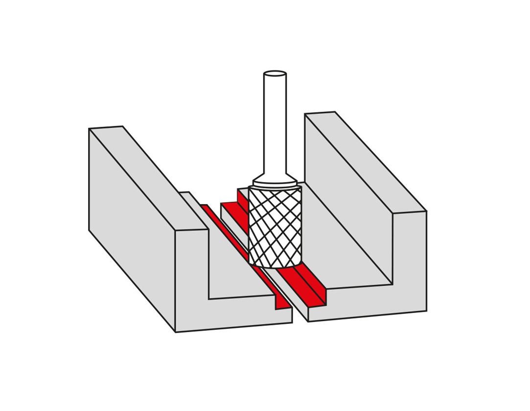 Drills: e.s. HM rotary cutter cyl. End cut