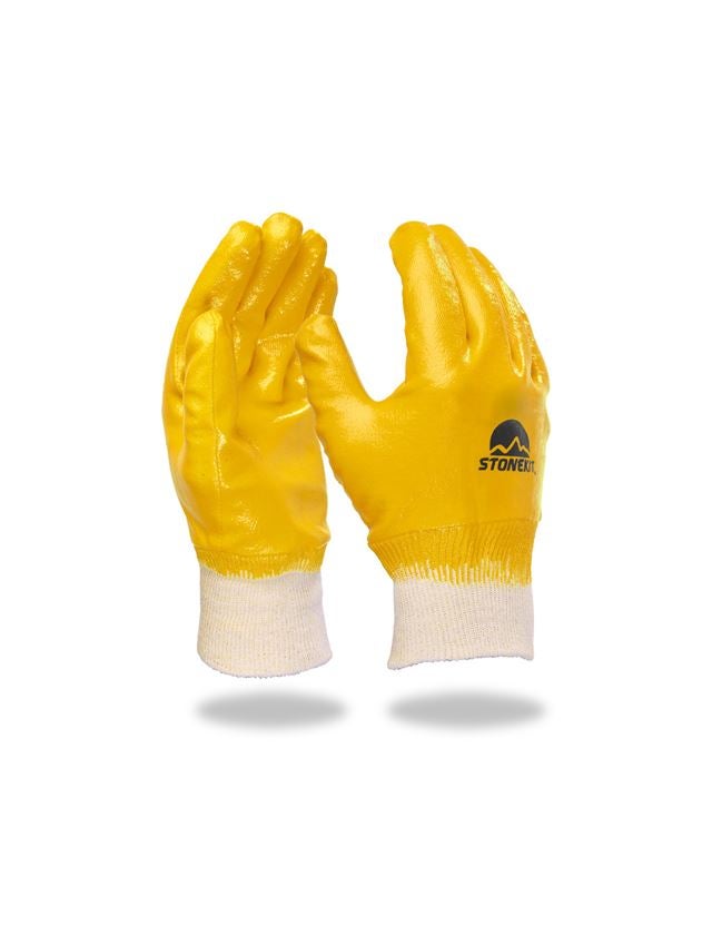 Coated: Nitrile gloves Basic, fully coated,pack of 12