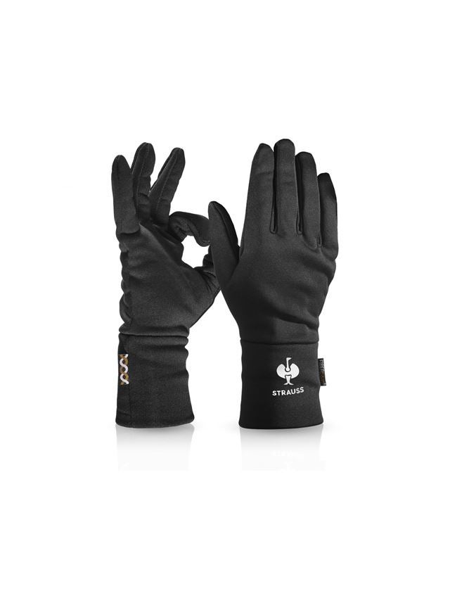 Textil: e.s. FIBERTWIN® thermo stretch handskar + svart