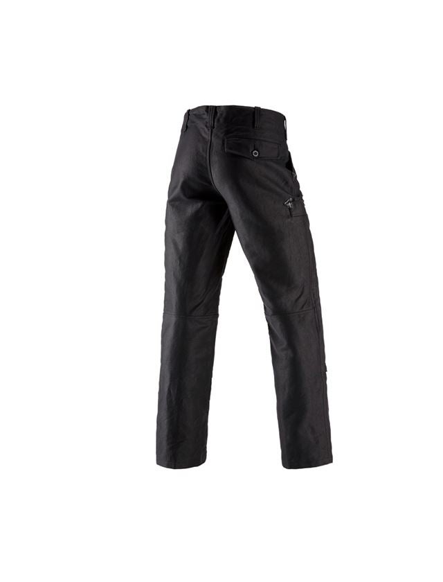 Work Trousers: e.s. Craftman's Trousers with Kneepad Pockets + black 2