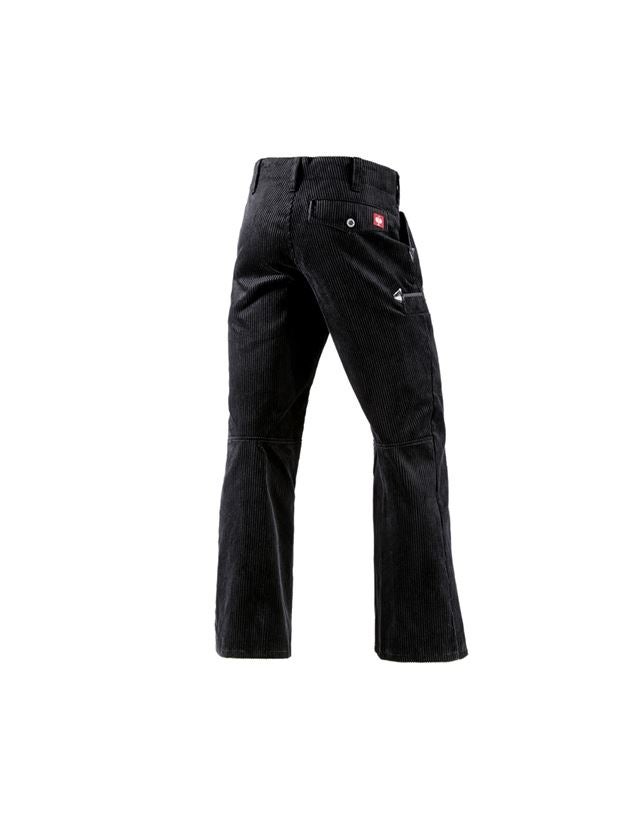 Roofer / Crafts: e.s. Craftman's Trousers Wide Wale Cord with Flare + black 2