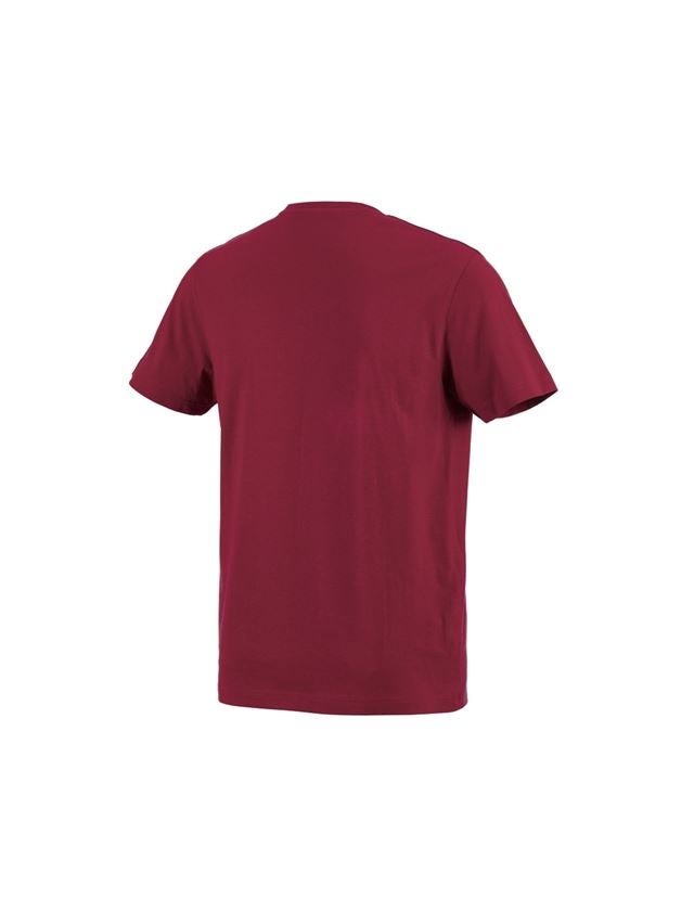 Överdelar: e.s. T-Shirt cotton + bordeaux 1
