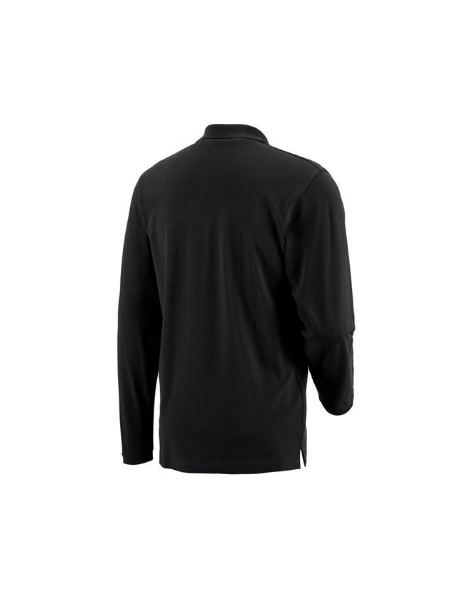 Plumbers / Installers: e.s. Long sleeve polo cotton Pocket + black 2