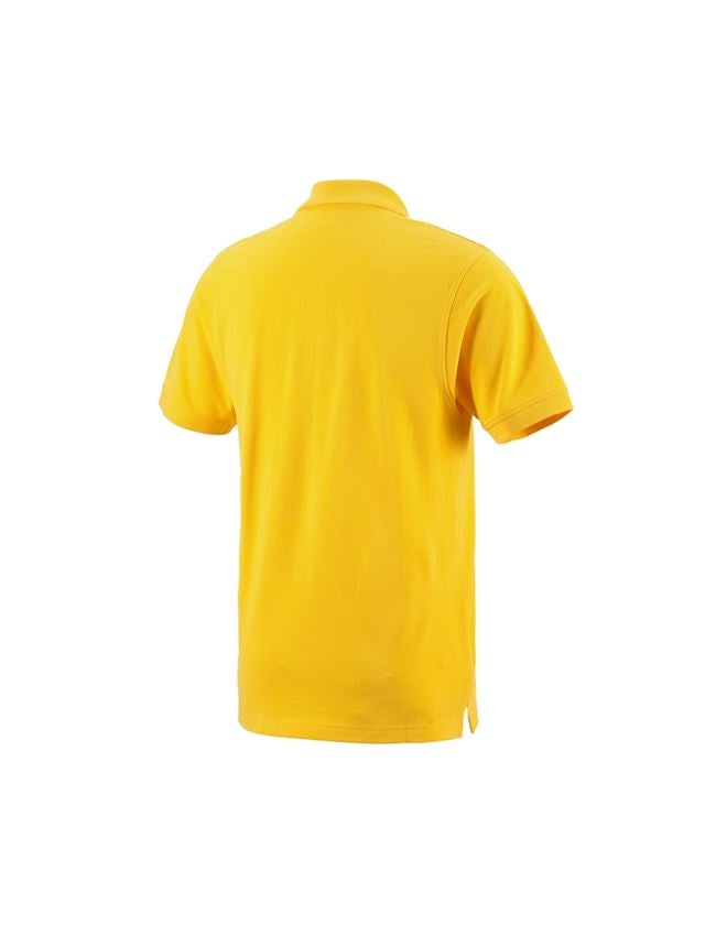 Skogsbruk / Trädgård: e.s. Polo-Shirt cotton Pocket + gul 1