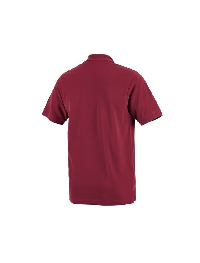 Överdelar: e.s. Polo-Shirt cotton Pocket + bordeaux 1