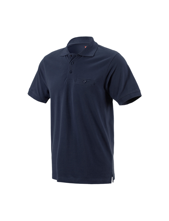 Överdelar: e.s. Polo-Shirt cotton Pocket + mörkblå 2
