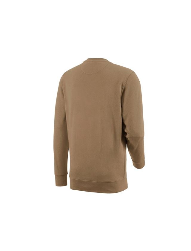 Överdelar: e.s. Sweatshirt poly cotton + khaki 1