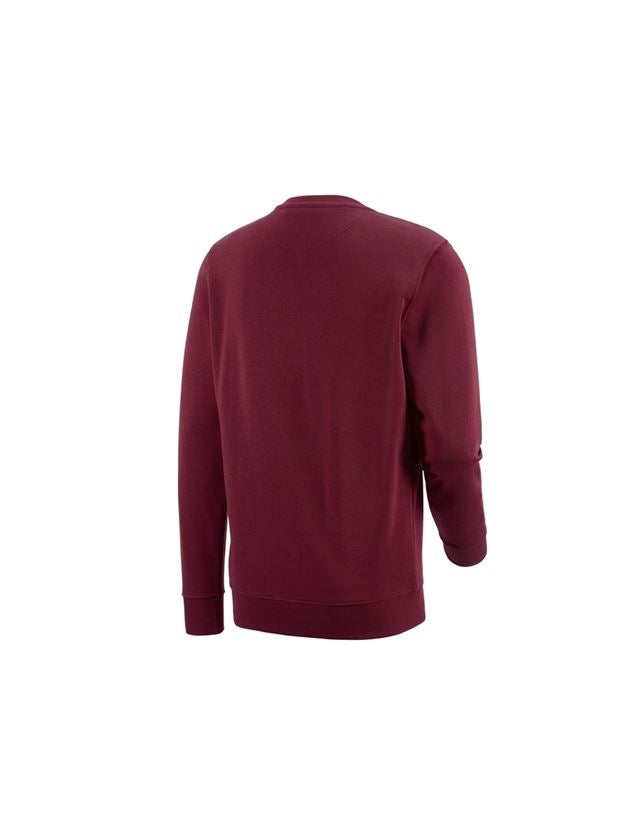 Snickare: e.s. Sweatshirt poly cotton + bordeaux 1