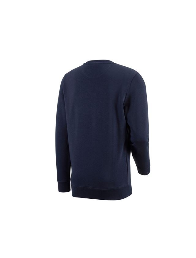 Överdelar: e.s. Sweatshirt poly cotton + mörkblå 3