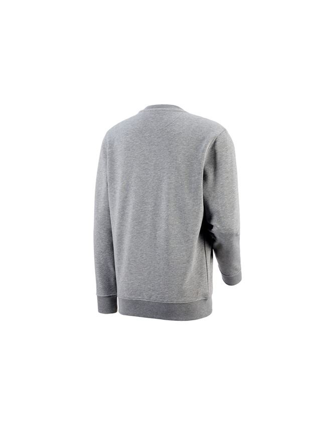 Överdelar: e.s. Sweatshirt poly cotton + gråmelerad 1
