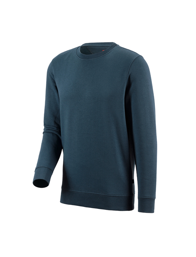 Teman: e.s. Sweatshirt poly cotton + sjöblå