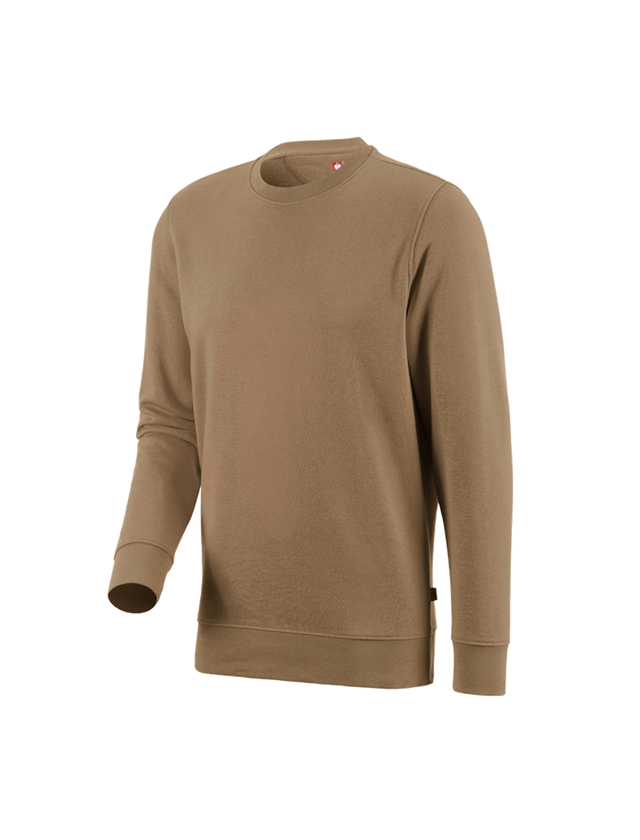 Snickare: e.s. Sweatshirt poly cotton + khaki