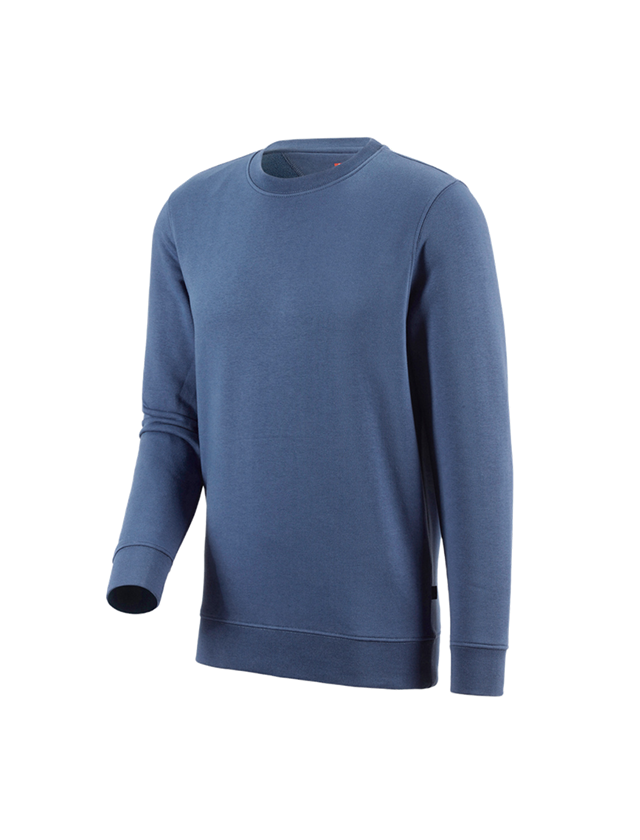 Snickare: e.s. Sweatshirt poly cotton + kobolt