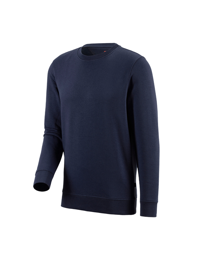 Överdelar: e.s. Sweatshirt poly cotton + mörkblå 2