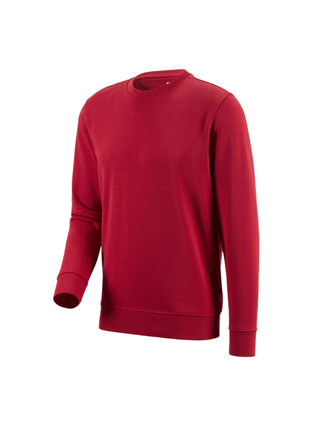 Teman: e.s. Sweatshirt poly cotton + röd