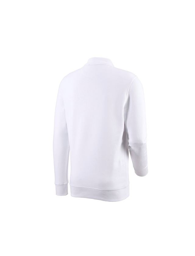 Överdelar: e.s. Sweatshirt poly cotton Pocket + vit 1