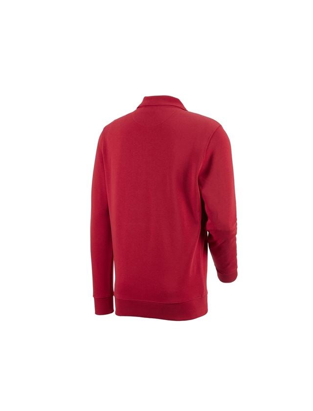 Överdelar: e.s. Sweatshirt poly cotton Pocket + röd 1