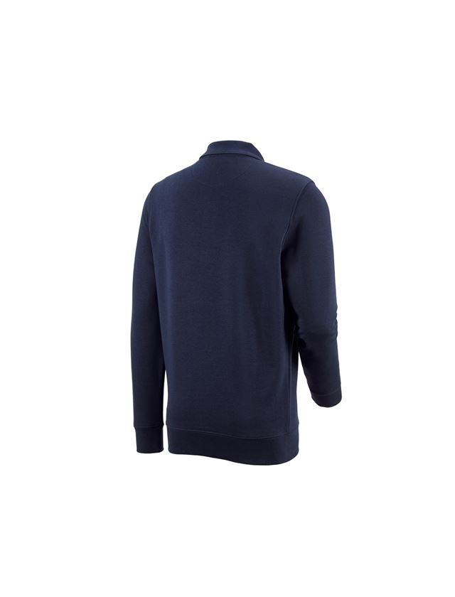 Teman: e.s. Sweatshirt poly cotton Pocket + mörkblå 1