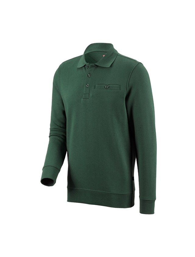 Plumbers / Installers: e.s. Sweatshirt poly cotton Pocket + green