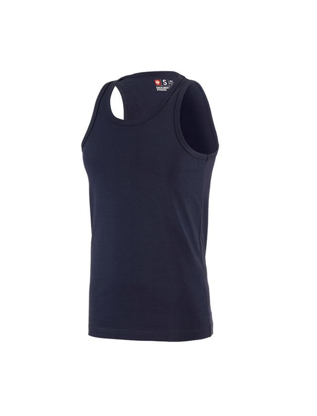 Överdelar: e.s. Athletic-Shirt cotton + mörkblå