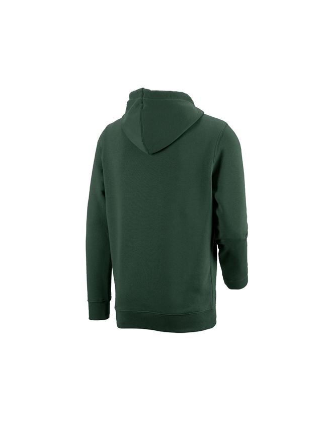 Snickare: e.s. Hoody-Sweatshirt poly cotton + grön 1