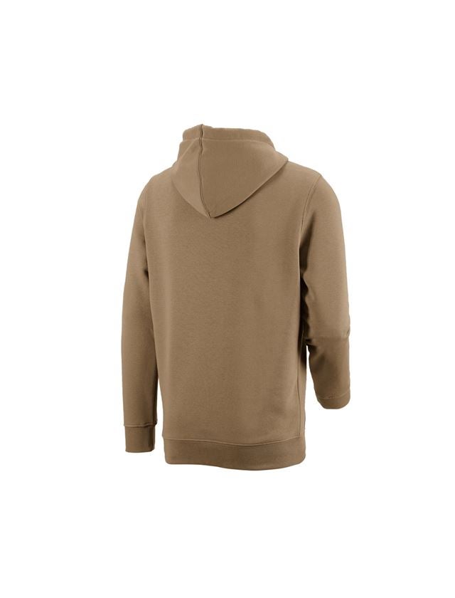 Överdelar: e.s. Hoody-Sweatshirt poly cotton + khaki 2