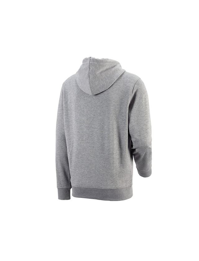 Överdelar: e.s. Hoody-Sweatshirt poly cotton + gråmelerad 2
