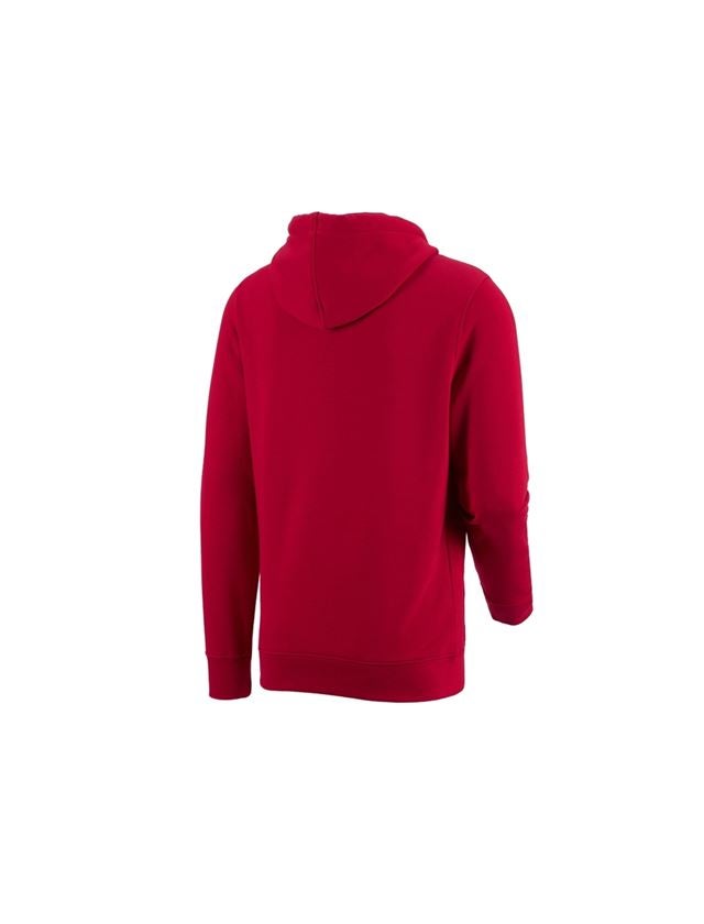 Gardening / Forestry / Farming: e.s. Hoody sweatshirt poly cotton + fiery red 1