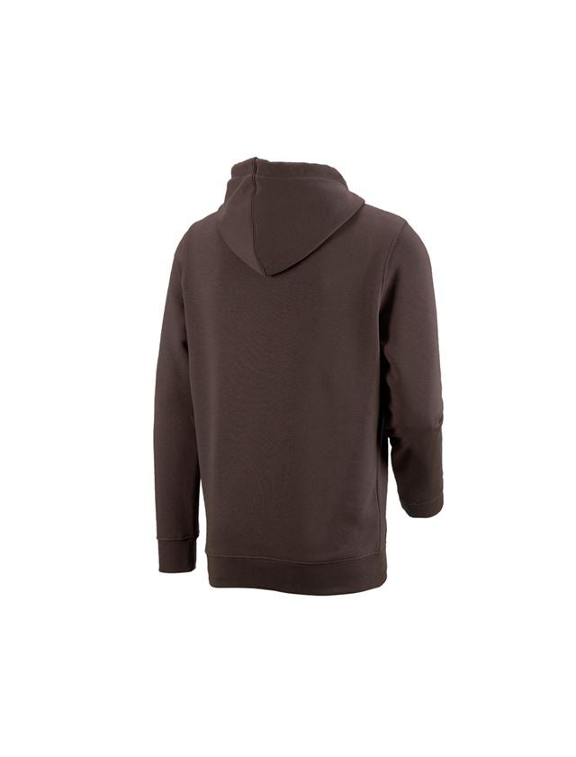 Snickare: e.s. Hoody-Sweatshirt poly cotton + kastanj 1