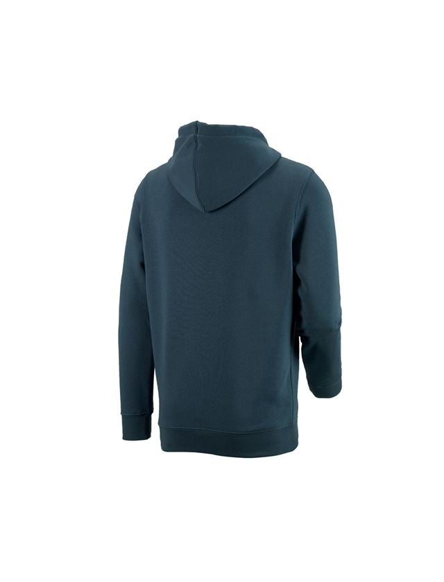 Överdelar: e.s. Hoody-Sweatshirt poly cotton + sjöblå 1