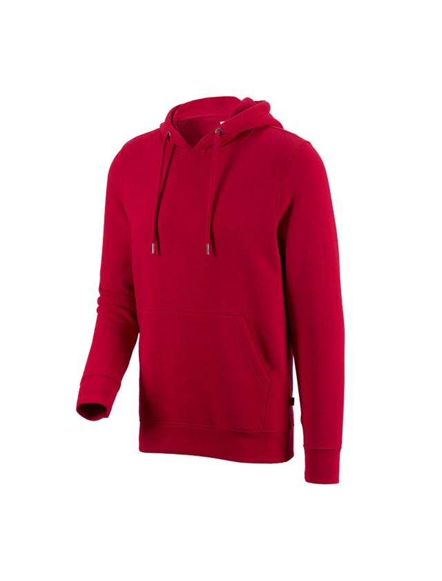 Gardening / Forestry / Farming: e.s. Hoody sweatshirt poly cotton + fiery red