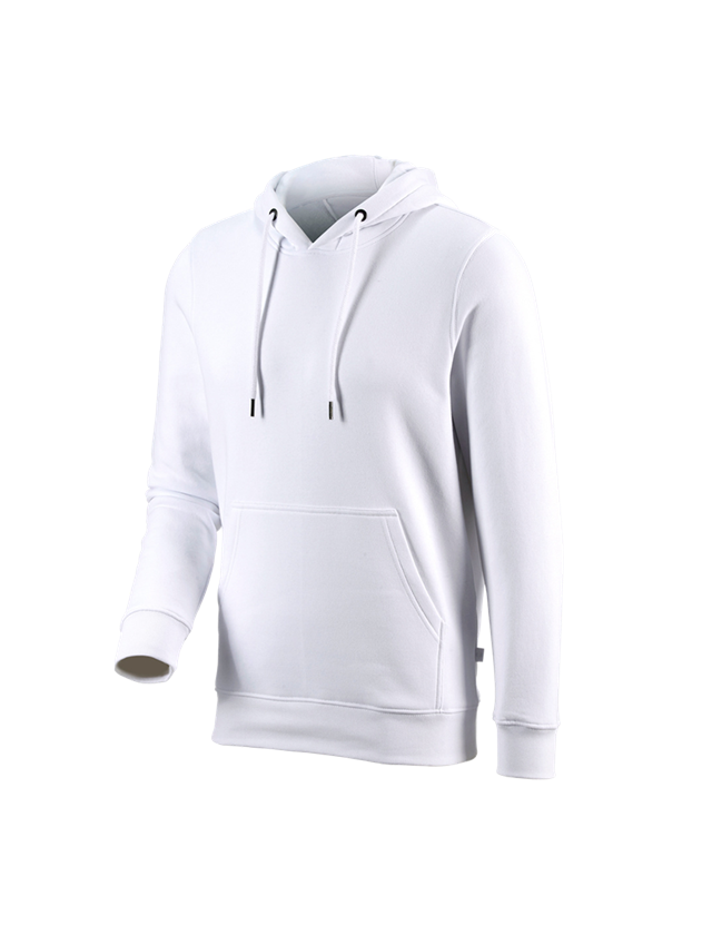 Gardening / Forestry / Farming: e.s. Hoody sweatshirt poly cotton + white 1