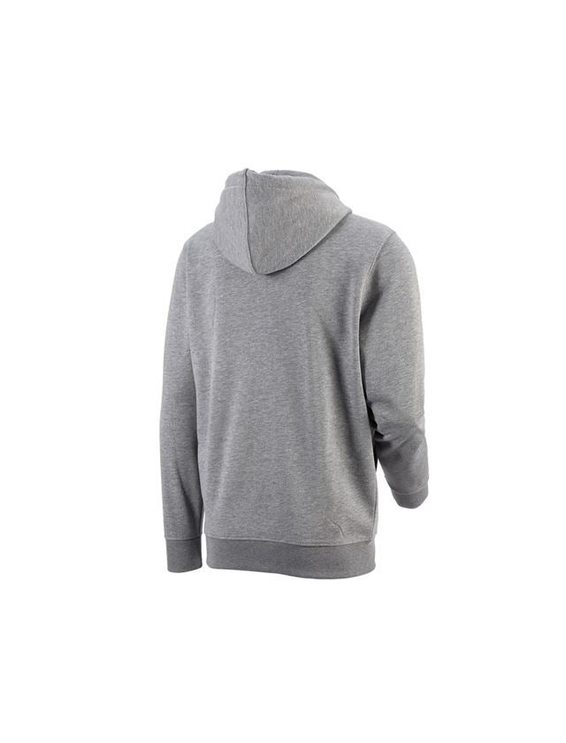 Gardening / Forestry / Farming: e.s. Hoody sweatjacket poly cotton + grey melange 2