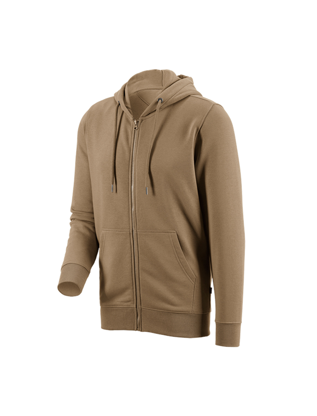 Joiners / Carpenters: e.s. Hoody sweatjacket poly cotton + khaki 2