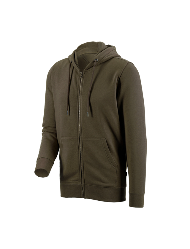 Gardening / Forestry / Farming: e.s. Hoody sweatjacket poly cotton + olive