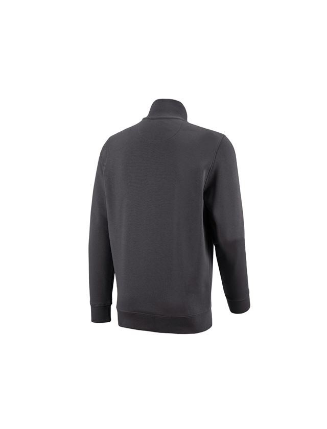 Överdelar: e.s. ZIP-Sweatshirt poly cotton + antracit 2