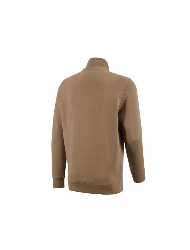 Snickare: e.s. ZIP-Sweatshirt poly cotton + khaki 1