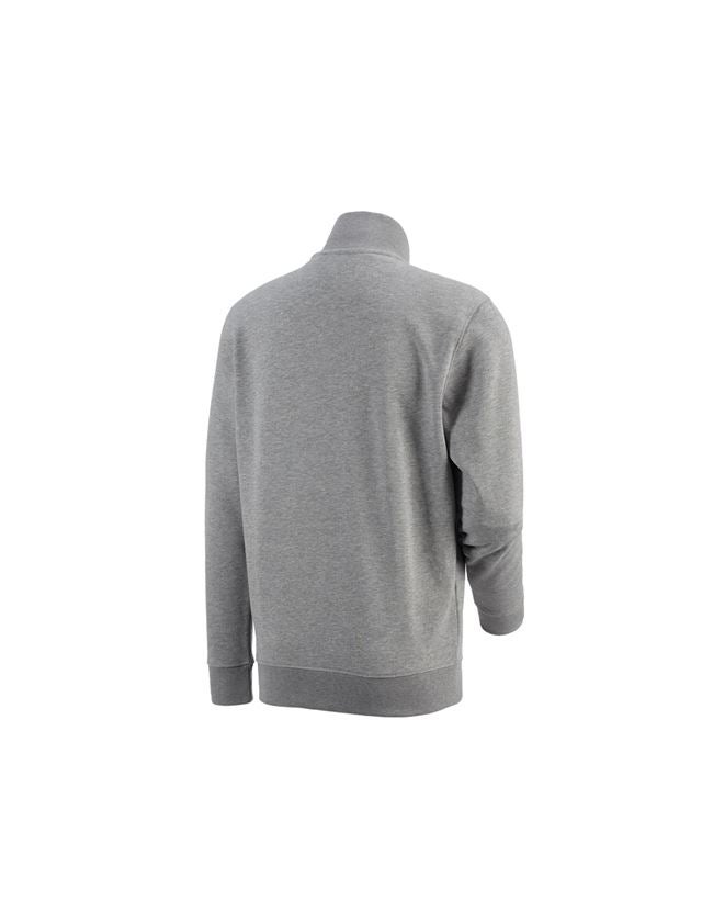 Teman: e.s. ZIP-Sweatshirt poly cotton + gråmelerad 2