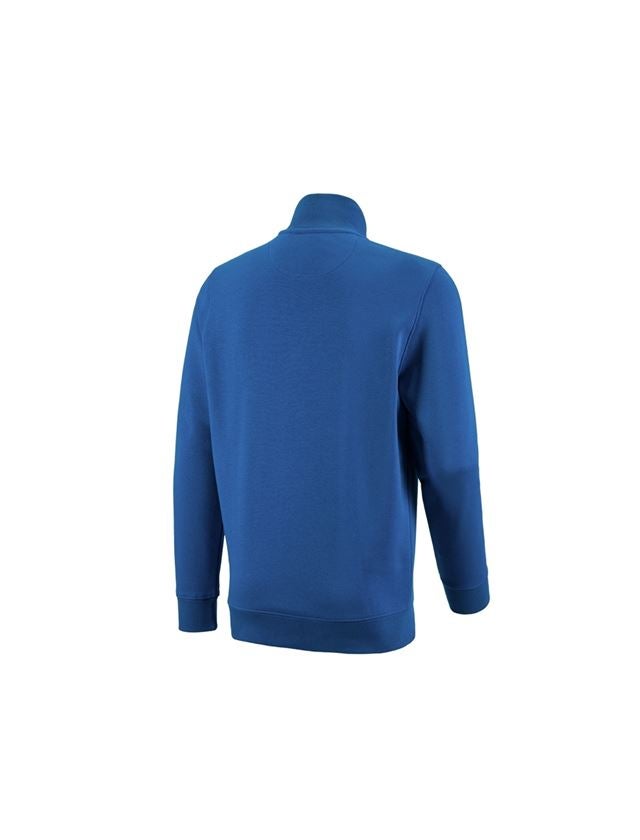 Plumbers / Installers: e.s. ZIP-sweatshirt poly cotton + gentianblue 1