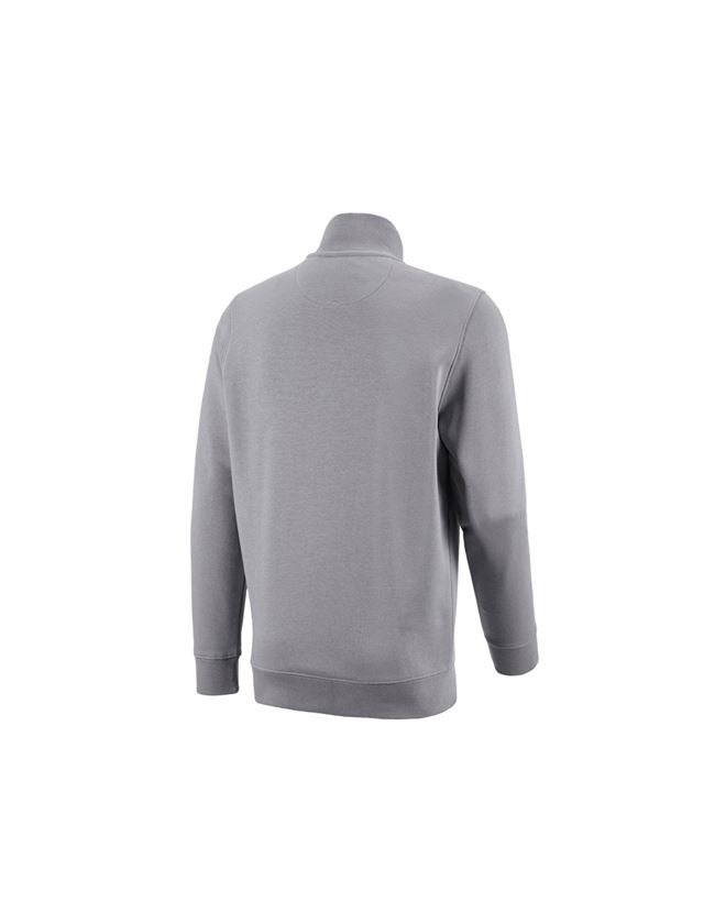 Överdelar: e.s. ZIP-Sweatshirt poly cotton + platina 1