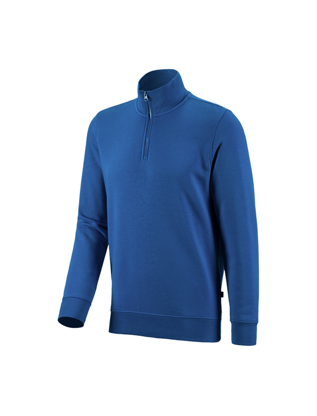 Överdelar: e.s. ZIP-Sweatshirt poly cotton + gentianablå