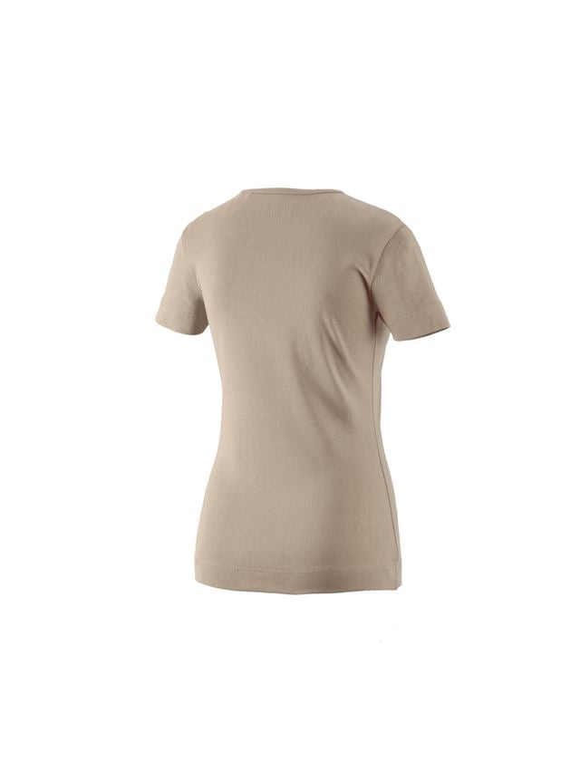 Shirts, Pullover & more: e.s. T-shirt cotton V-Neck, ladies' + clay 1