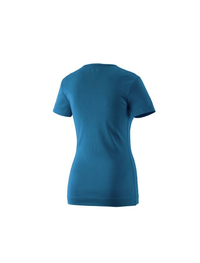Plumbers / Installers: e.s. T-shirt cotton V-Neck, ladies' + atoll 1