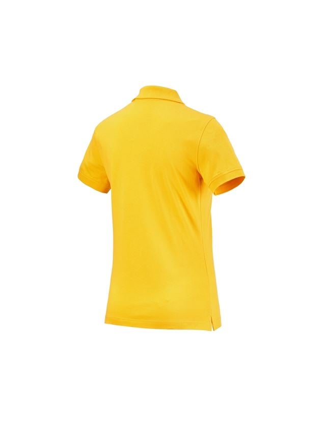 Överdelar: e.s. Polo-Shirt cotton, dam + gul 1