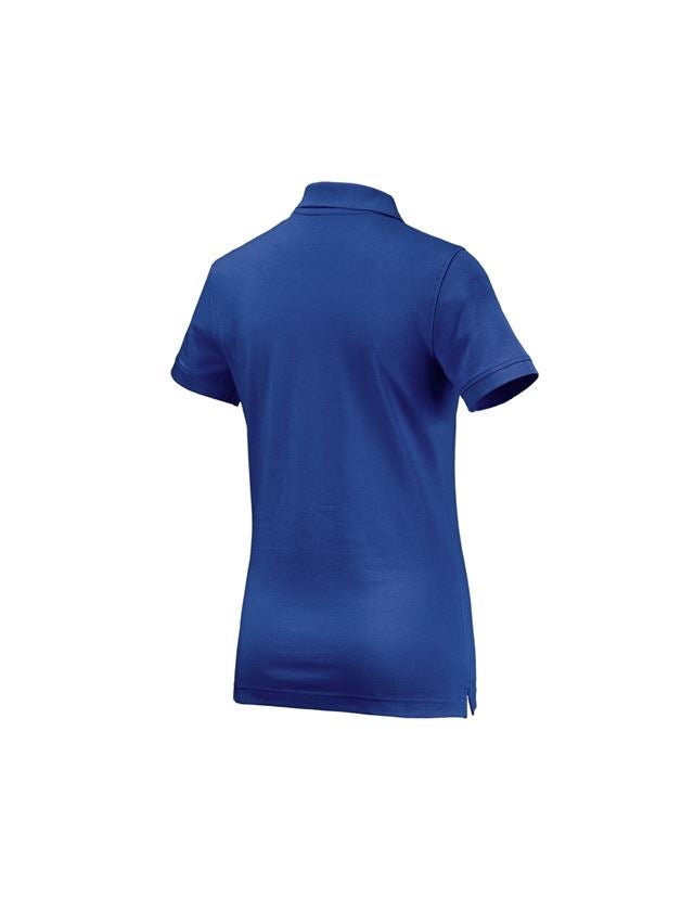 Teman: e.s. Polo-Shirt cotton, dam + kornblå 1