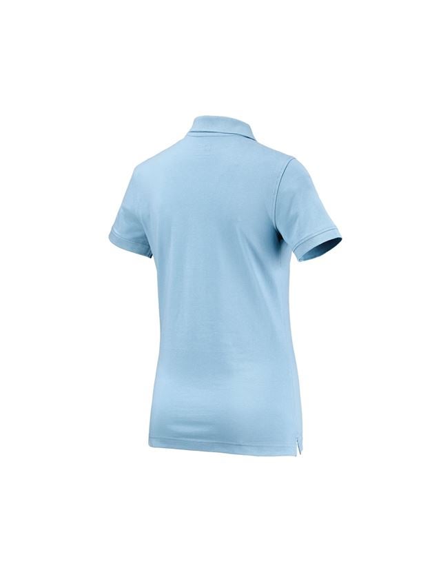 Teman: e.s. Polo-Shirt cotton, dam + ljusblå 1