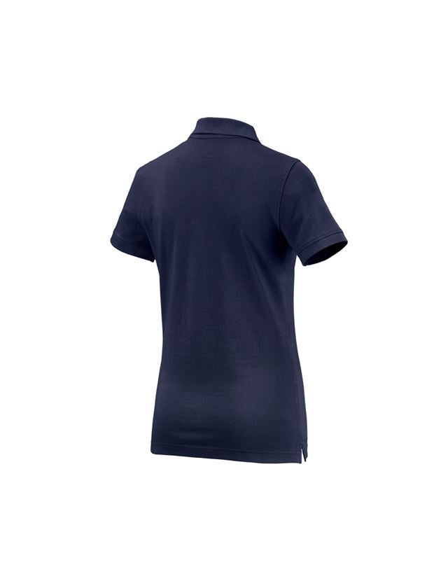 Överdelar: e.s. Polo-Shirt cotton, dam + mörkblå 1