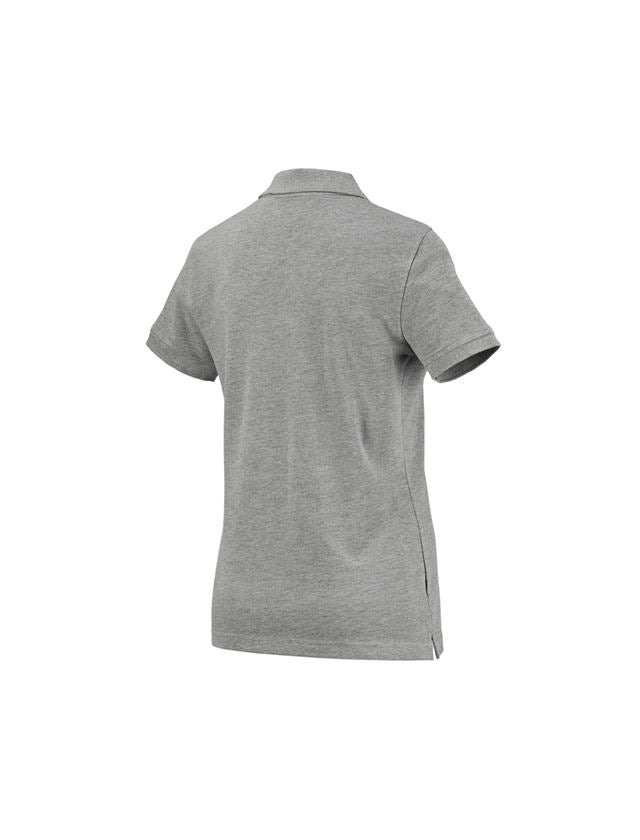 Teman: e.s. Polo-Shirt cotton, dam + gråmelerad 1