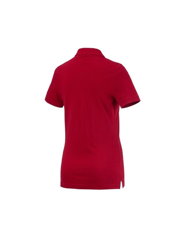 Gardening / Forestry / Farming: e.s. Polo shirt cotton, ladies' + fiery red 1