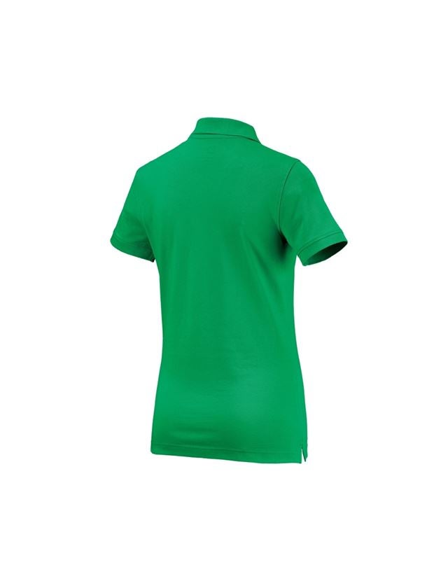 Teman: e.s. Polo-Shirt cotton, dam + gräsgrön 1